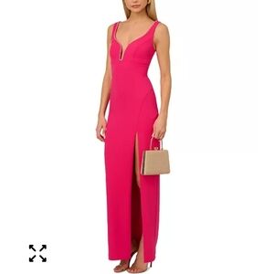 $275 Adrianna Papell Women Bead-Trim Sweetheart-Neck Sleeveless Gown Sz 12 Party